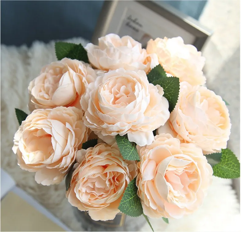 Peonies Artificial Flowers Peony Bouquet Silk Fake Flowers Bridal Bouquet for Home Party Wedding Garden Decoration Silk Flowers Peonies Artificial Flowers Peony Bouquet Silk Fake Flowers Bridal Bouquet for Home Party Wedding Garden Decoration Silk Flowers