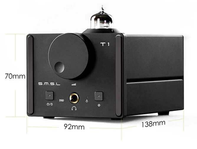 SMSL T1 DAC DSD512 Tube Headphone Amplifier 384KHZ