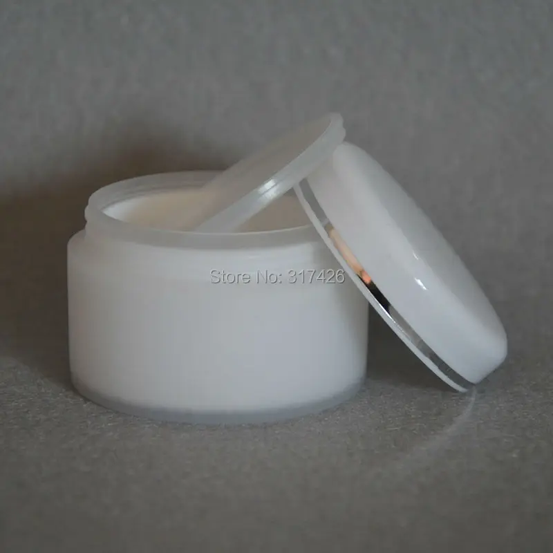 

30g plastic matte PP double wall cosmetic cream jar