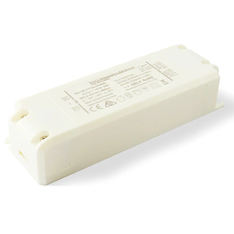 30-42 Вт DALI Dimming led Драйвер трансформатор EMC LVD SELV изоляция дизайн 1.0A 30-42Vdc постоянный