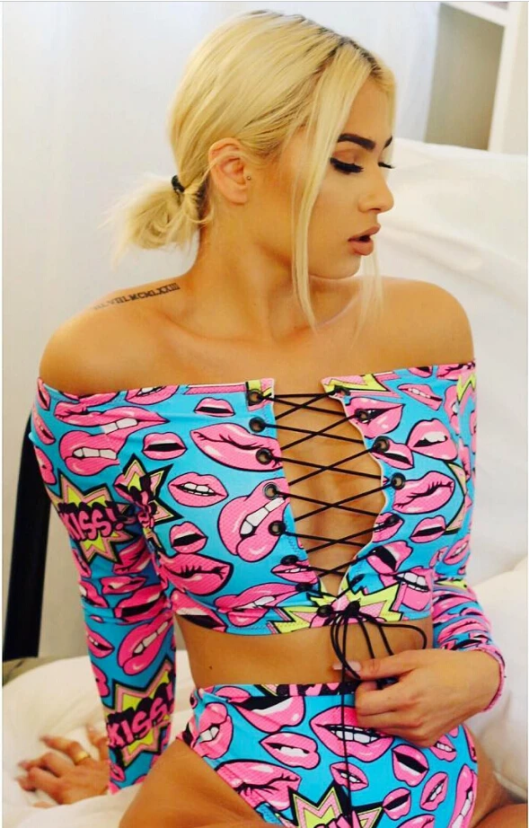 

Womens Bikini Set Push Up Padded Bra Beach Swimsuit Swimwear Fishnet Shorts