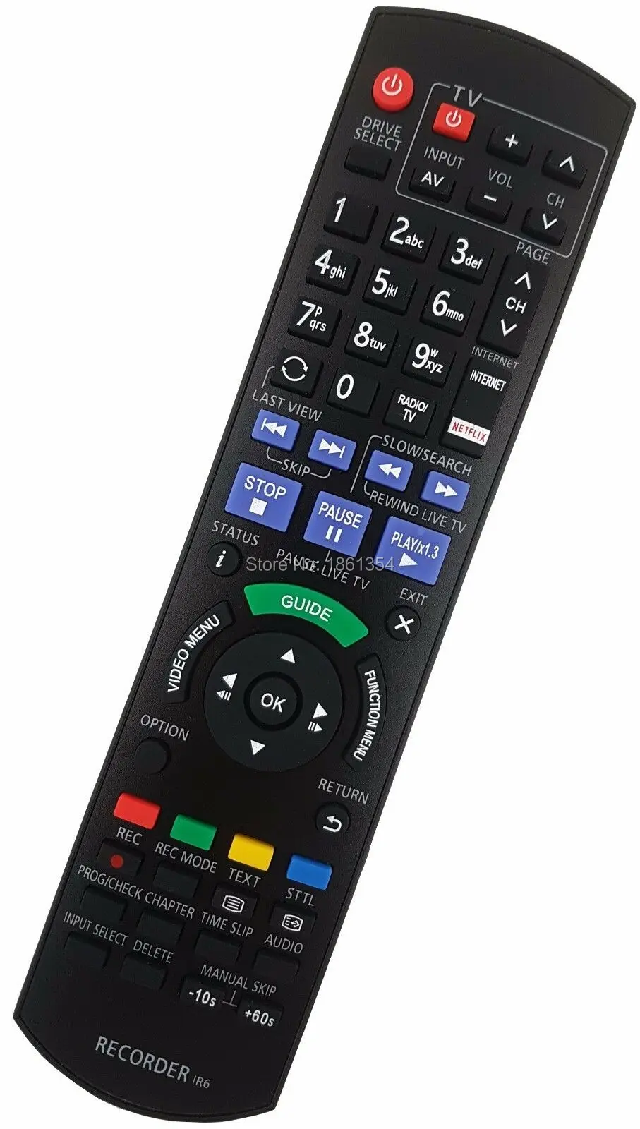 

Replacement Remote Control for Panasonic dmr-bwt640 dmr-bwt640ec dmr-bst730 dmr-bst730eg N2QAYB001077