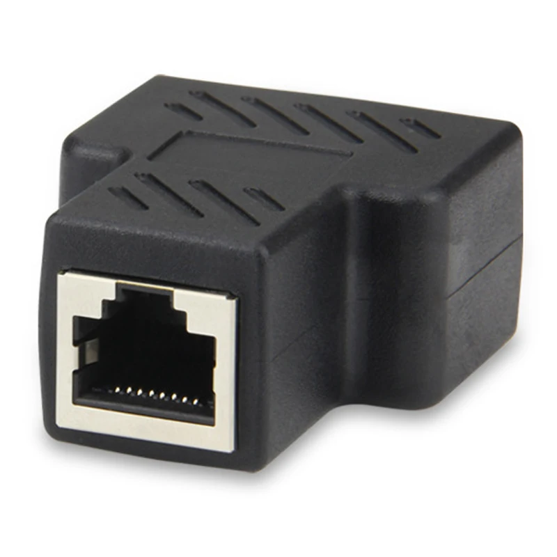 

Universal 1 to 2 Ways LAN Ethernet Network Cable RJ45 Splitter Extender Connector Adapter