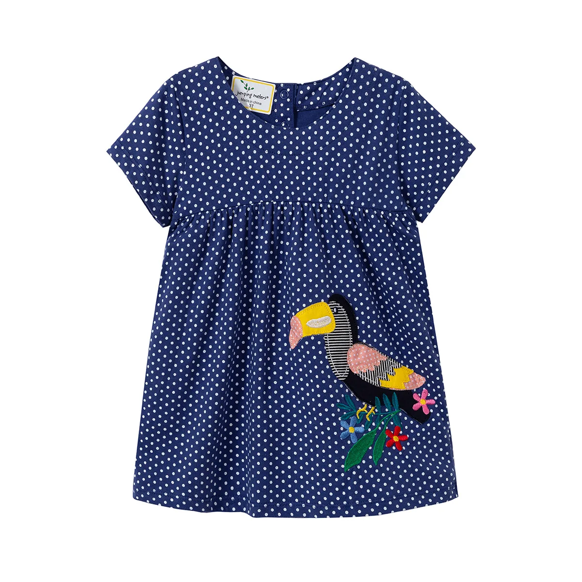 

2019 Baby dresses girls clothing Gifts Blue dot print dress toddler summer girls dresses for party and wedding costume kids