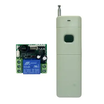 

TroYea 12VDC 1CH RF Wireless Remote Control Switch with 1 Buttons Controllers For Long Distance LED light, door opener