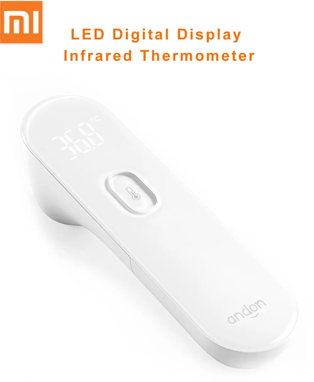 

Original Xiaomi Andon LED Digital Display Infrared Thermometer Non-Contact Infrared Thermometer From Xiaomi Youpin