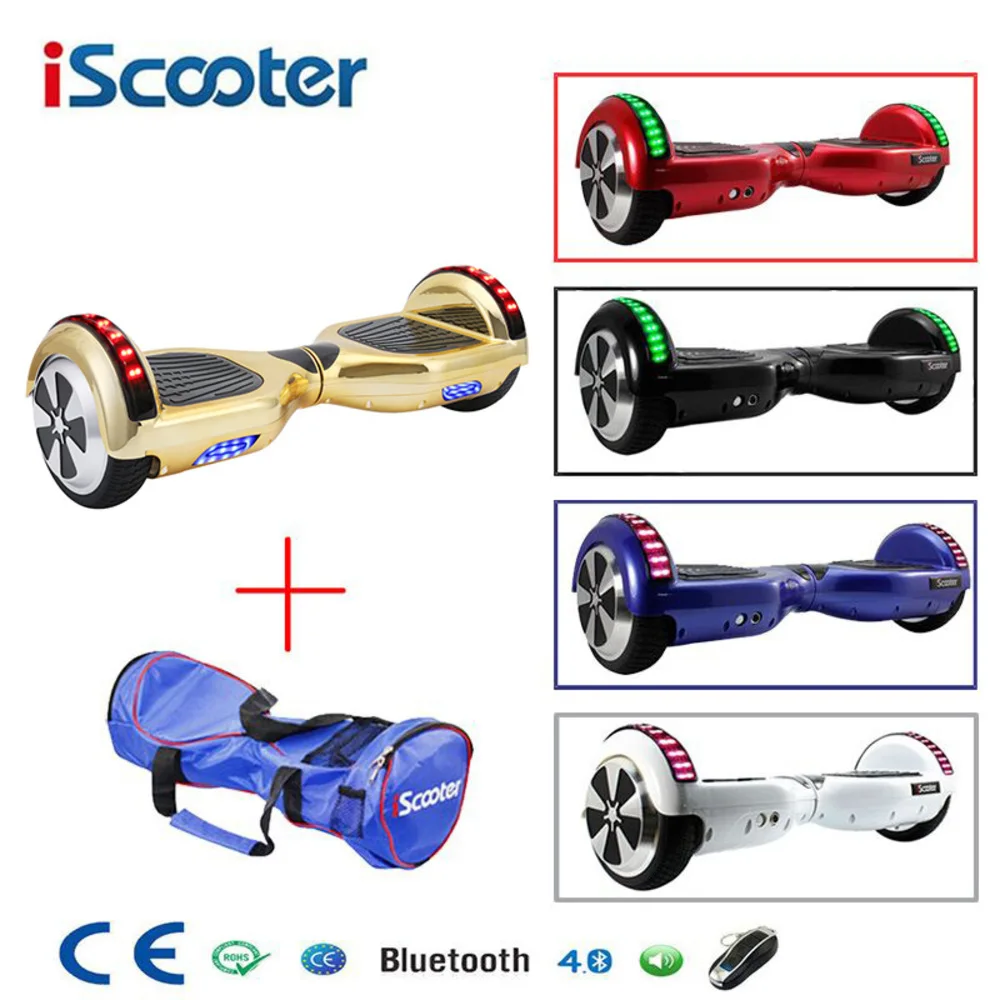 

Iscooter Bluetooth Hoverboard Self Balancing 6.5inch Electric Skateboard Hover Board Gyroscope Electric Scooter Standing Scooter