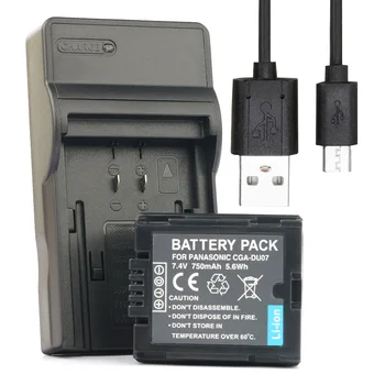 

LANFULANG CGA DU06 DU07 Battery (1Pack) and USB Battery Charger for Panasonic PV-GS34 PV-GS35 PV-GS65 PV-GS120 PV-GS150 PV-GS180