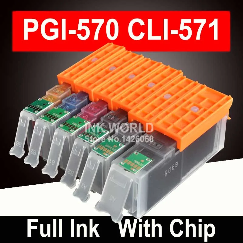 6C для Canon TS8050 TS8051 TS8052 TS8053 TS9050 TS9055 MG7750 MG7751 MG7752 MG7753 Pixma картридж с чернилами для принтера PGI570