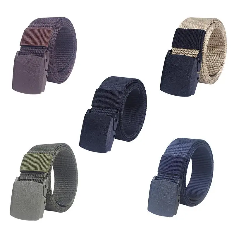 

New Sale Tactical Belt, Military Style Webbing Riggers Web Belt With Heavy-Duty Quick-Release Metal Buckle