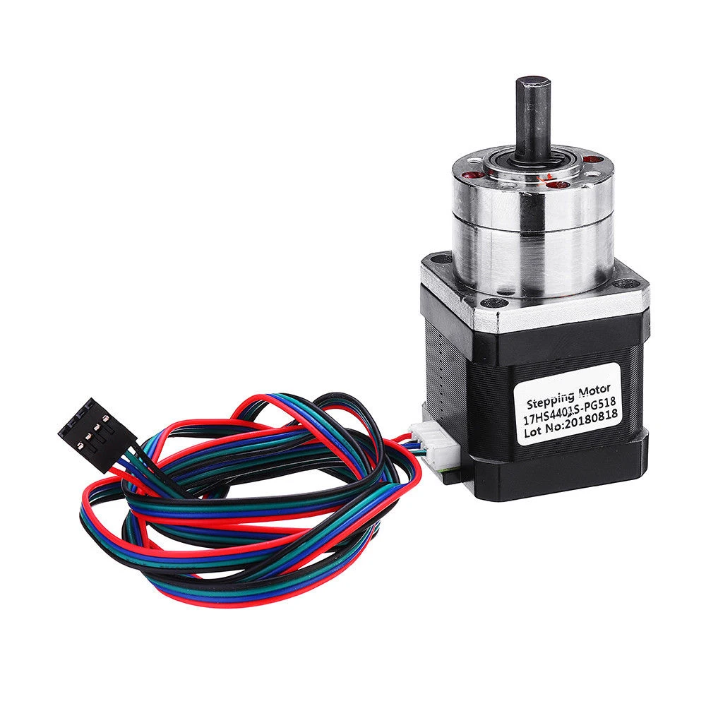 

17HS4401S-PG518 4-Lead Nema17 Stepper Motor 42 Motor Extruder Gear Stepper Motor Ratio 5.18:1 Planetary Gearbox Nema 17