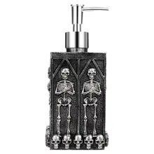 460 мл большая емкость Смола череп ручная бутылка для антисептика мыло диспенсер для бытовой ванной органайзер для купания бутылки для хранения
