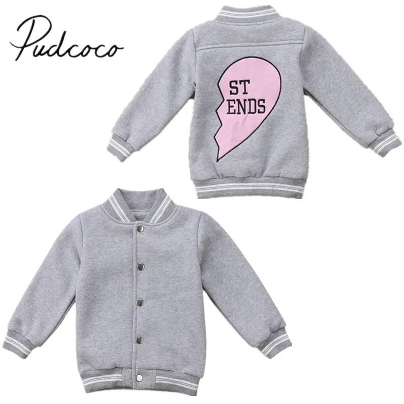 

2018 Brand New Toddler Infant Kid Baby Boy Girl Jacket Coats Children Warm Winter Outerwear Kids Best Friend Match Clothes 6M-5T