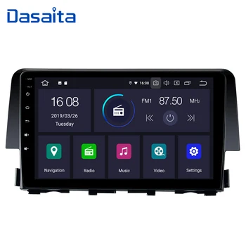 

Dasaita 9" HD Digital Screen Multimedia Player 1080P Video Car Android 9.0 Built-in GPS for Honda Civic 2015 2016