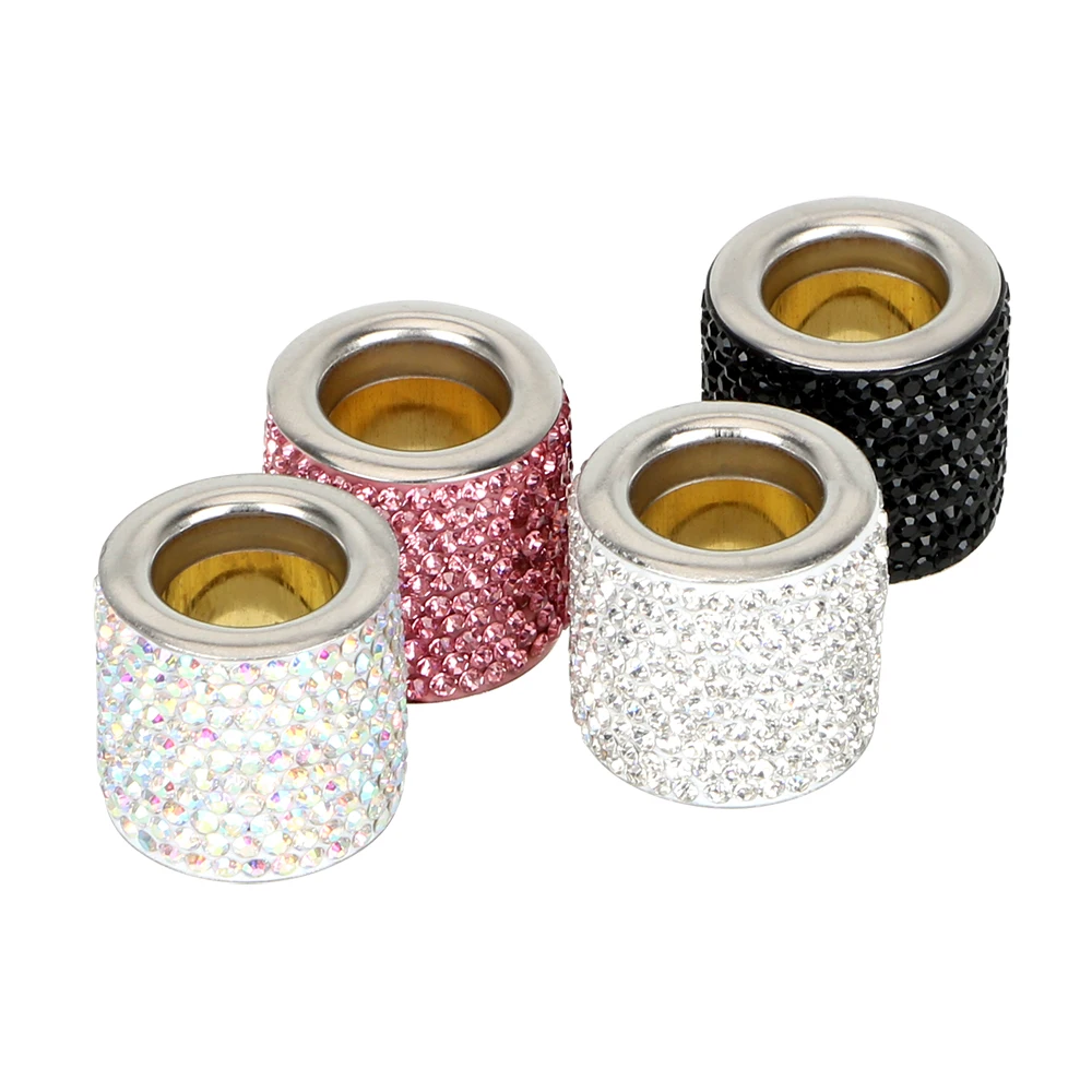 YOSOLO 1 Piece Seat Rod Diamond Ring Car-styling Car Ornament Bling Icy Crystal Car Seat Headrest Collar Decor Interior Moulding YOSOLO 1 Piece Seat Rod Diamond Ring Car-styling Car Ornament Bling Icy Crystal Car Seat Headrest Collar Decor Interior Moulding