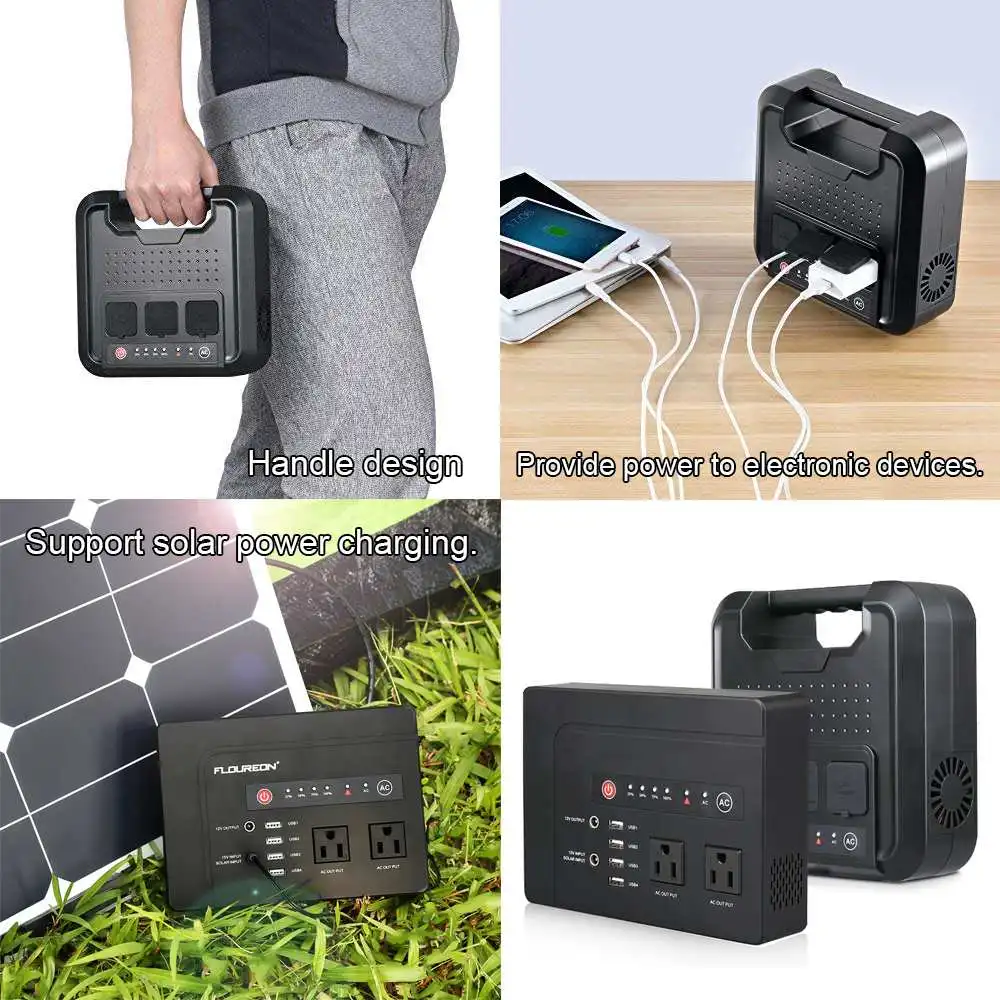 200W/300W Portable Solar Generator Power Supply with Inverter USB LCD Display Energy Storage Generation for Outdoor Home Car 200W/300W Portable Solar Generator Power Supply with Inverter USB LCD Display Energy Storage Generation for Outdoor Home Car