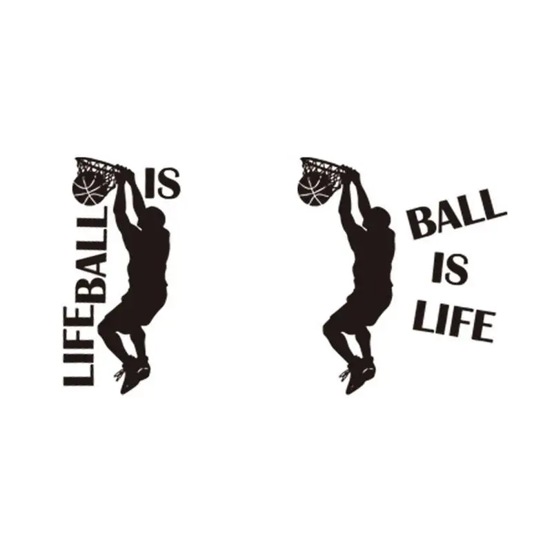 DIY Ball Is Life настенные Стикеры с надписью Баскетбол персонализированные креативные