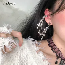 Женские серьги-гвоздики в стиле гранж