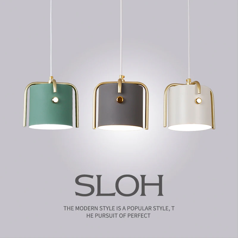 

SETTEMBRE Postmodern Restaurant Pendant Ligh Cylindrical Wrought Iron Lampshade Fashion Cafe Bar Pendant Lamp
