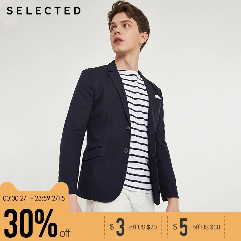 SELECTED brand new slim business blazer jacket men wedding coat Business suit tops| 415308003