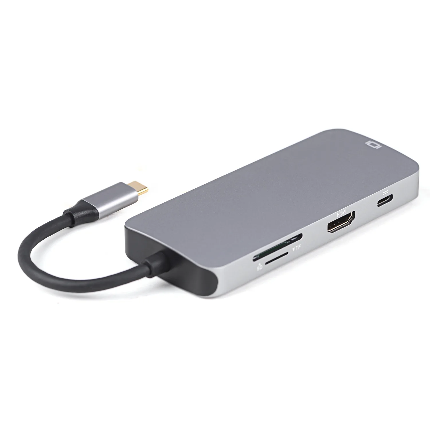 ULT-BEST 8-в-1 3Usb Порты и разъёмы Тип-C концентратор USB док-станция для Поддержка 4K x 2K Hdmi Vga Sd/устройство для считывания с tf-карт зарядка PD Порты и разъёмы адаптер мульти-F