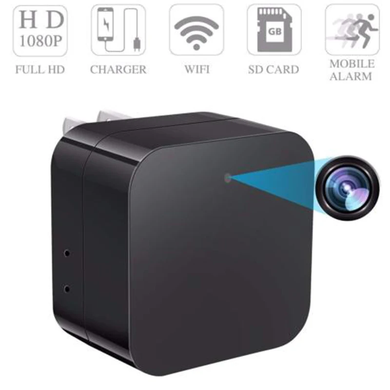 

EastVita A8 1080P USB Charger Camera Wifi Mini Camera Night Vision Mini Camcorder Camera USB Phone Charger Loop Recording Camera