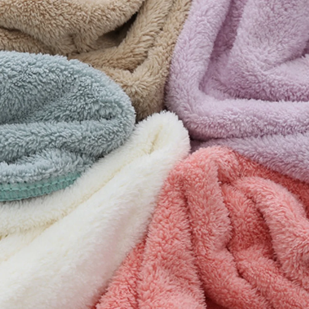 

35*75cm Coral Velvet Water Absorbent Microfiber Car Washing Bath Double-sided Cleaning Salon Towel Camping Dry Hair Swimming