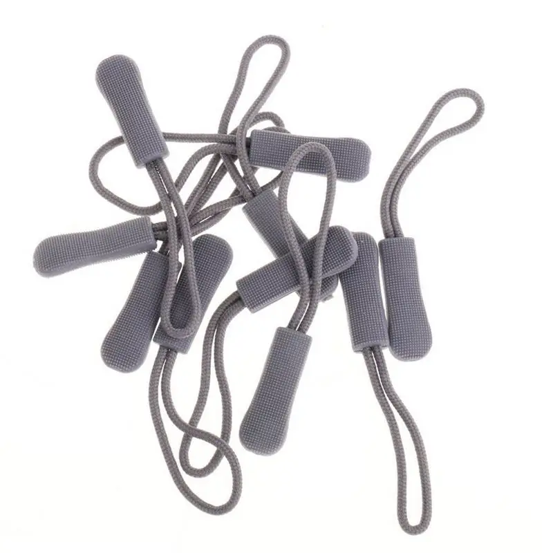 

10 Non-slip zipper, zipper extension, practical and durable for backpack, jacket etc- gray