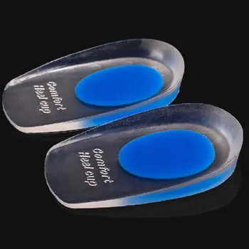 

1 Pair Stop Heel Pain Silicone Shock Cushion Orthotic Insole Heel Support Pad Cup Gel Plantar