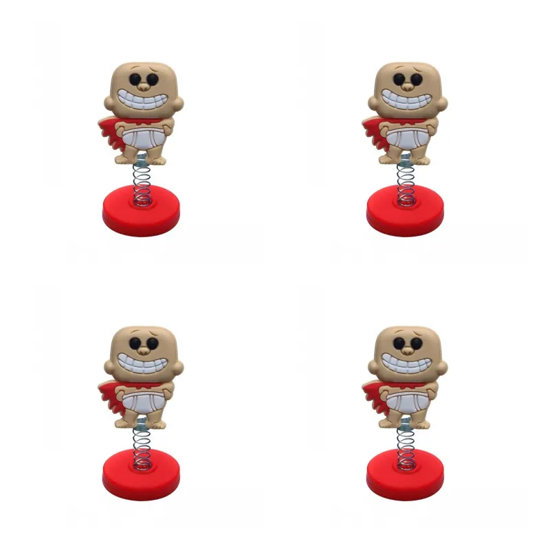 

1pcs Captain Underpants Standing Dolls Cute PVC Accessories Home Decoration DIY Spring Toys Kids Gift Party Favors