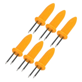 

Multi-function 6Pcs/Set Barbecue Supplies Corn Holders Forks BBQ Tools