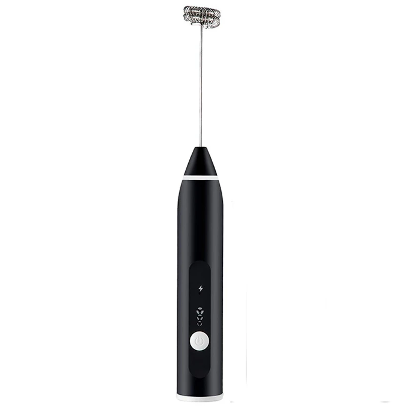 

Rechargeable Milk Frother Handheld 3-Speed Adjustable For Latte Coffee Cappuccino,Egg Mixer With 2 Whisks,Mini Blender And Foa