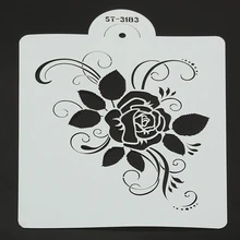 Роза для рукоделия цветочный трафарет формы для выпечки распыления для украшения с помощью сахара для свадебного торта