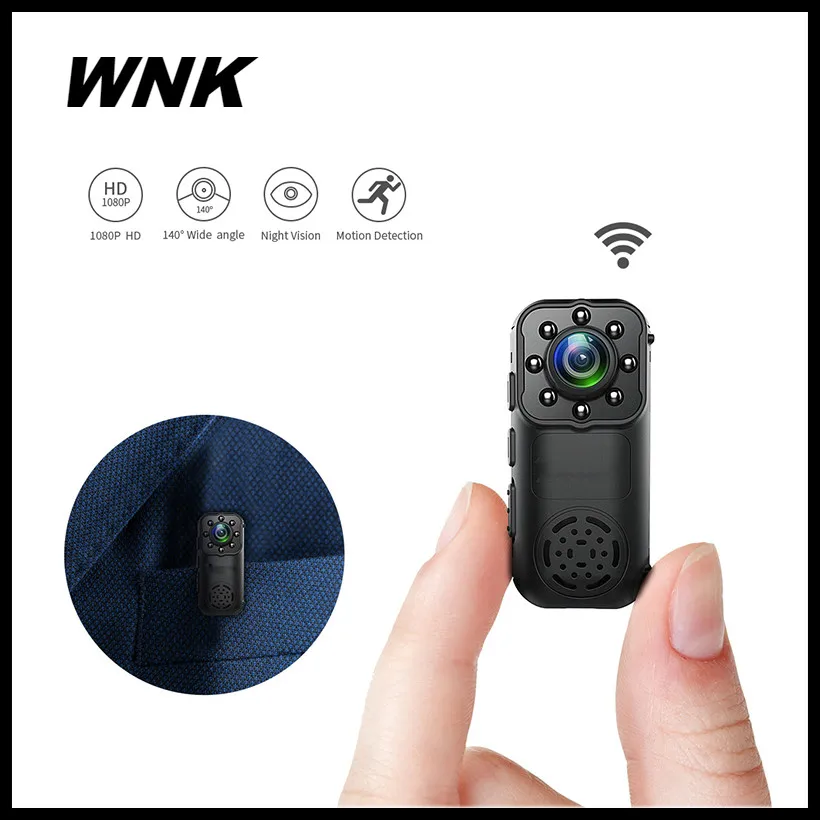 

WNK IP Camera 2.0MP 1080P HD Wireless Mini WIFI Camera P2P Infrared Night Vision Security Camera Mini Surveillance CCTV Camera