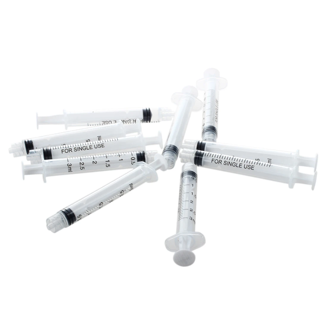 

10pcs 3ml 3.0cc Luer-Lock PP Syringe Accurate Measuring Brand New