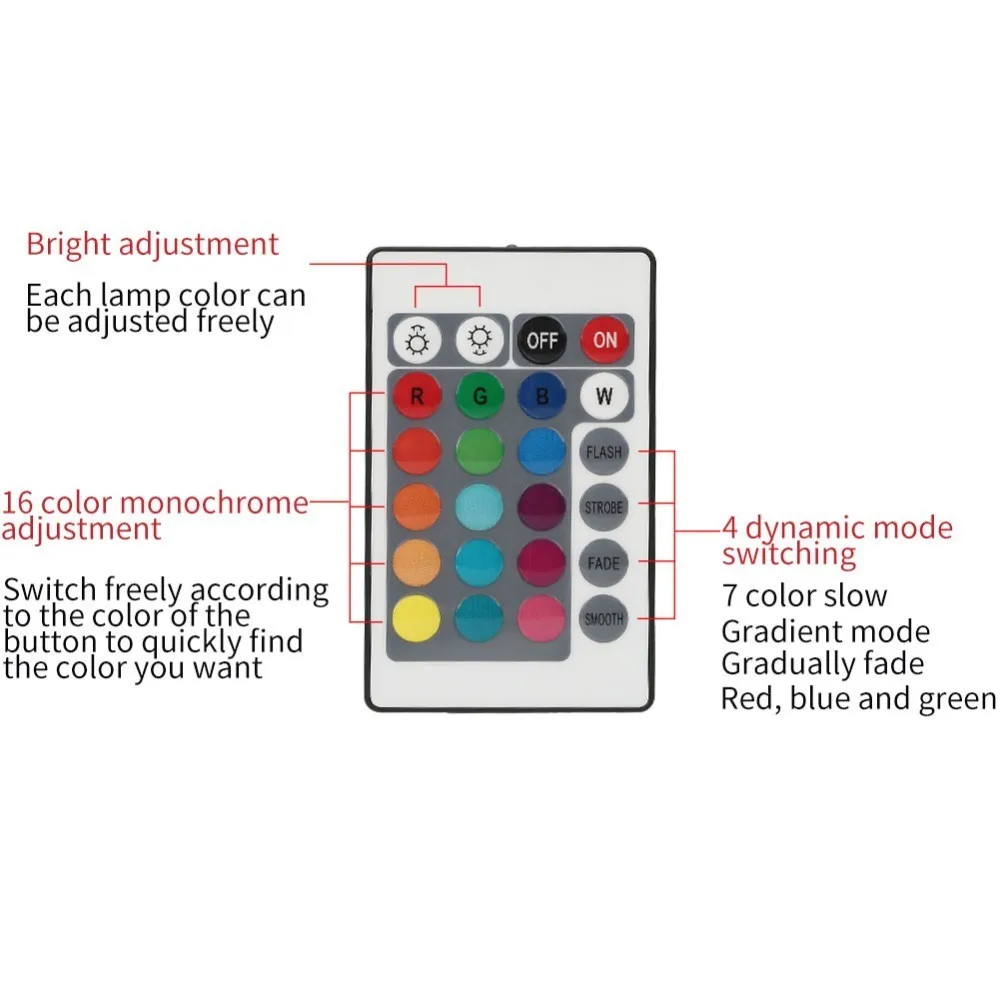 10 Led RGB погружной светильник с дистанционным управлением подводная Ночная лампа