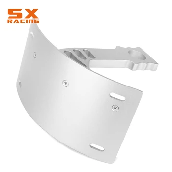 

Motorcycle Silver Curved Side Bracket Holder Number Plate Mount Tag Relocator For HONDA CBR600RR 2005-2012 CBR1000RR 2004-2012