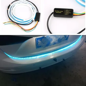 

car styling led trunk strip Light taillight for citroen c4 picasso polo volkswagen peugeot 306 3008 2008 seat leon fr altea
