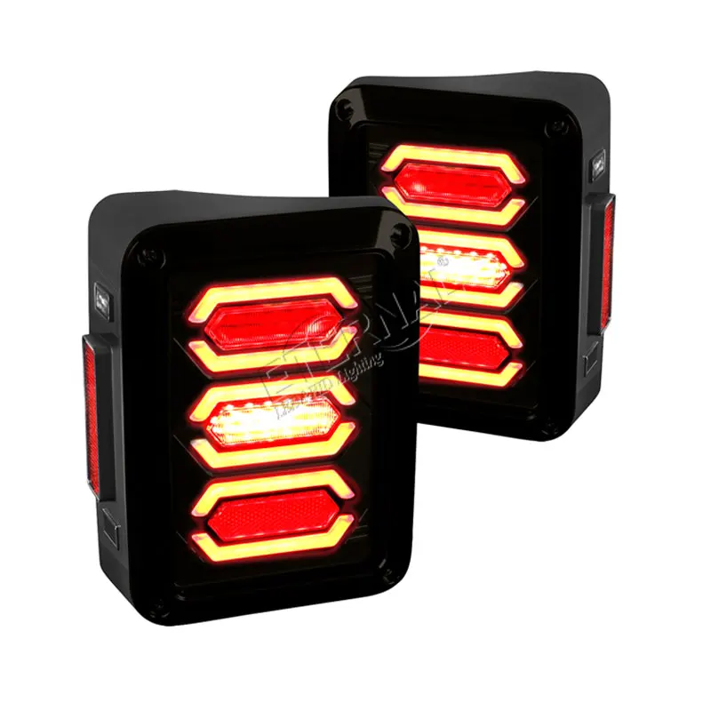 

pair LED tail light for 4x4 offroad Jeep Wranger JK SKU 07-15 multi-functions LED tail light amber red white lamp