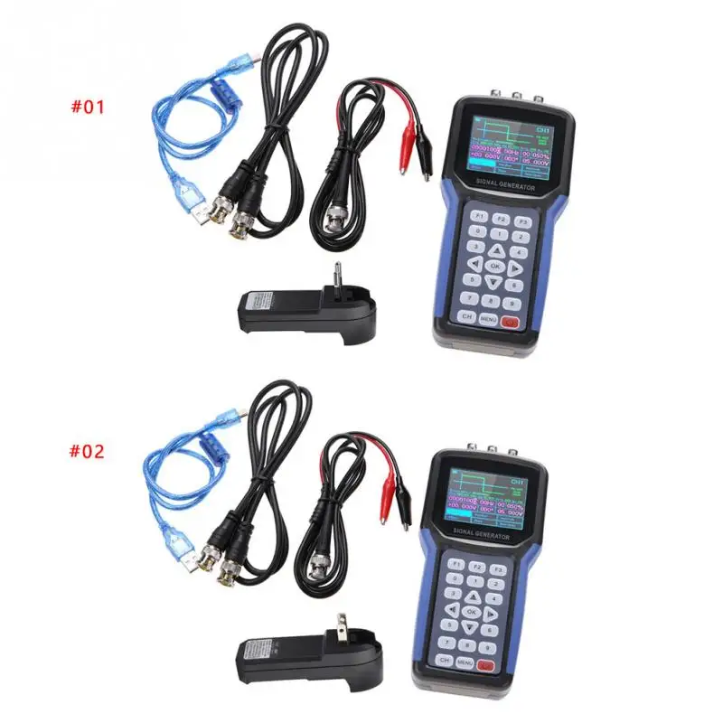 

JDS2062A Handheld 30MHz 2 Channel Digital Signal Generator Frequency Meter S4R2 AC110-220V With Battery Charger NEW