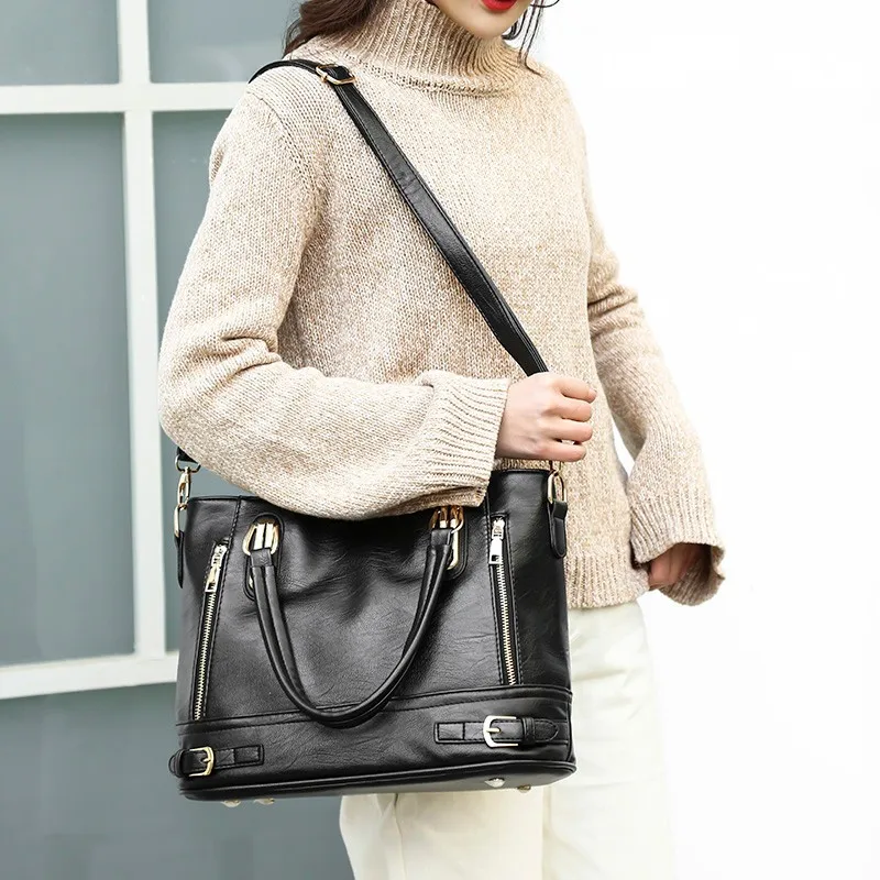 33cm 14cm 2019 Famoso Borse Cuoio Signora Lusso Designer Nuove Delle Di Messaggero 25cm A 33cm Crossbody Donne 14cm Del Femminili Spalla Borsa Sacchetto Marca Della CwRSCrq