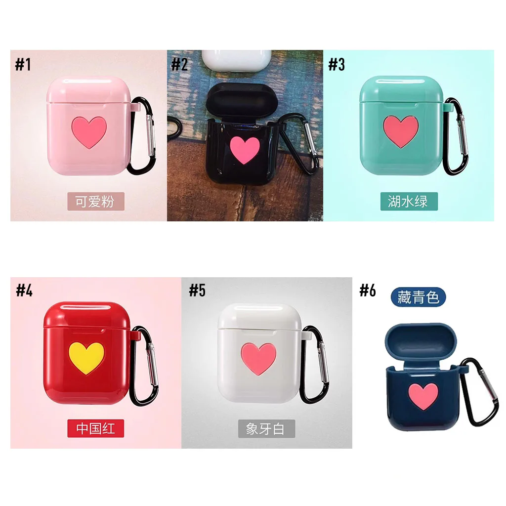 Новый милый мягкий силиконовый чехол для AirPods защитный цветной Apple Air Pods