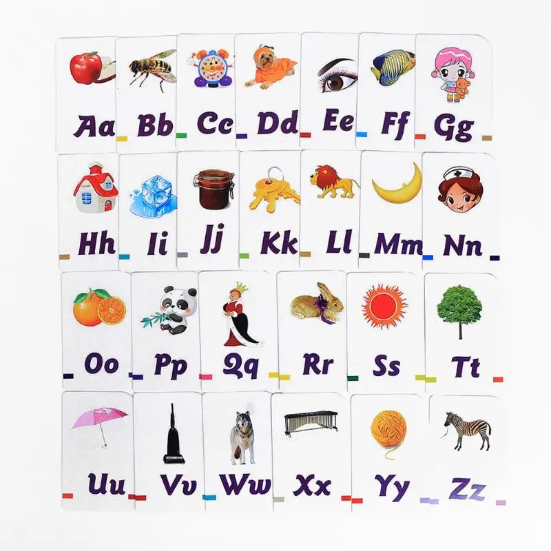 Los niños Montessori Educativos divertido alfabeto inglés de tarjetas de papel de aprendizaje Inglés Educación juego de mesa rompecabezas encuentro rompecabezas Los niños Montessori Educativos divertido alfabeto inglés de tarjetas de papel de aprendizaje Inglés Educación juego de mesa rompecabezas encuentro rompecabezas