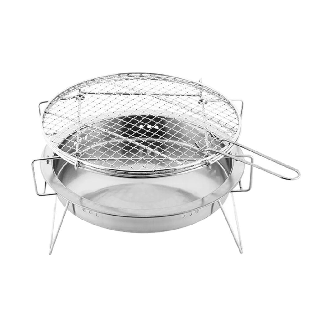 

Stainless Steel Bbq Grill Outdoor Mini Bbq Grill Folding Bbq Grill Barbecue Accessories Portable Bbq Cooking Tools For Camping