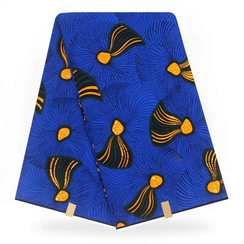 

100% cotton guaranteed real new ducth african wax print fabric african ankara party wedding dress garment by 6 yards