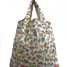Large Foldable Pouch Grocery Shoulder Bag Shopping Bags Folding Bags Reusable Supermarket Fruit Packaging