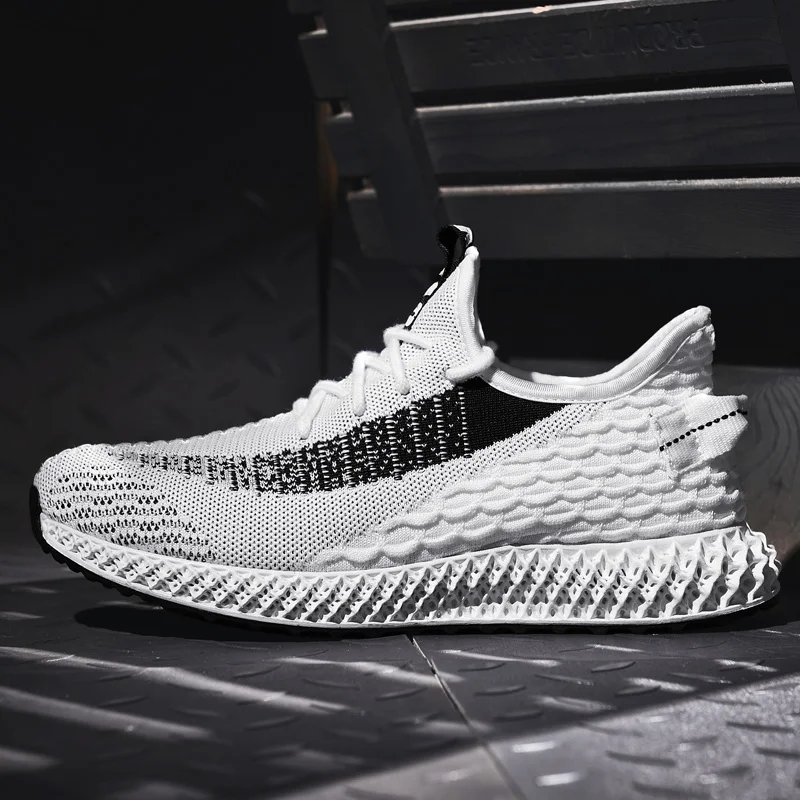 2019 New 4D Print Man Sneakers Men Running Shoes Light Sport Shoes Male Summer Blade Shoes Breathable Outdoor Walking Jogging
