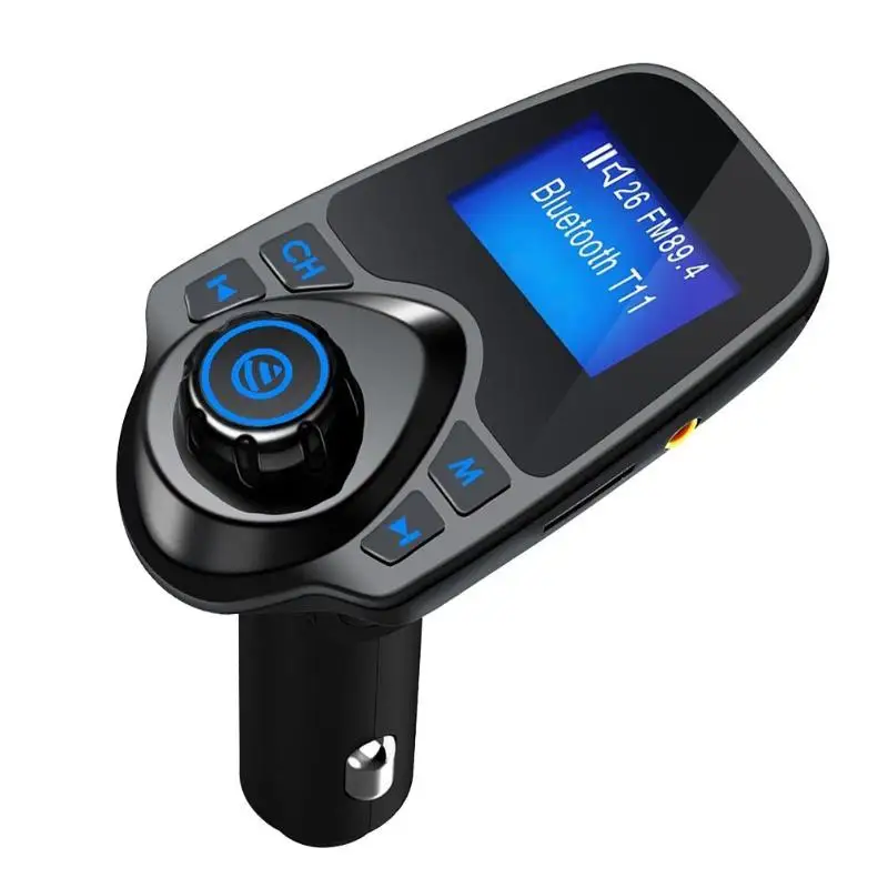 

VODOOL A2DP 5V Wireless Car Mp3 Player Handsfree Bluetooth Kit Car FM Transmitter 2.1A USB Charger LCD Display Car FM Modulator