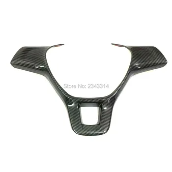 

For Volkswagen Tiguan 2017 2018 2019 ABS Black Interior Steering Wheel Cover Sticker Wheel Cover Frame Trims Car Accessories