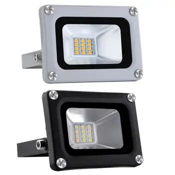 

10W 12LED Flood Light AC 110V SpotLight IP65 Waterproof Outdoor Floodlight Lamp Security Professional Lighting